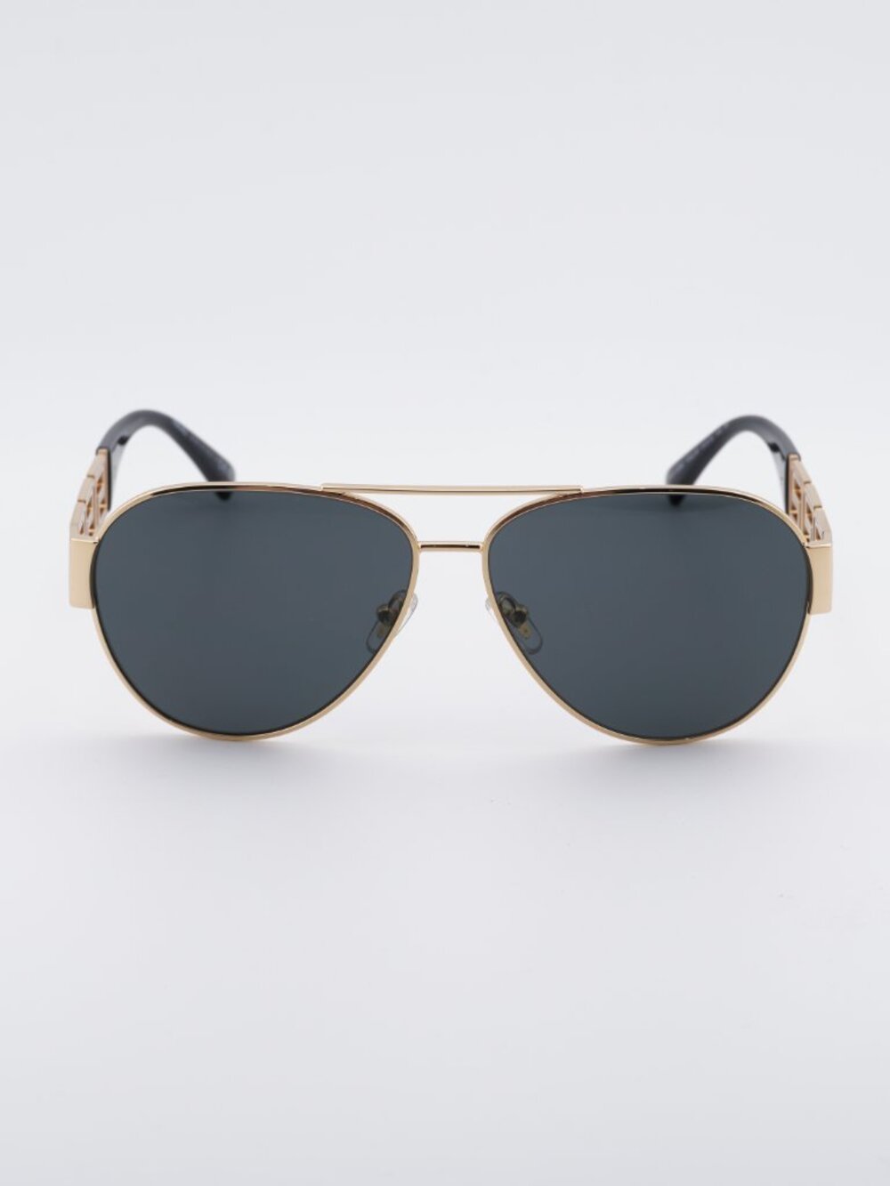 Versace VE2289 100287 Sunglasses Gold Aviator Frame, Dark Grey Lenses - Picture 6 of 10